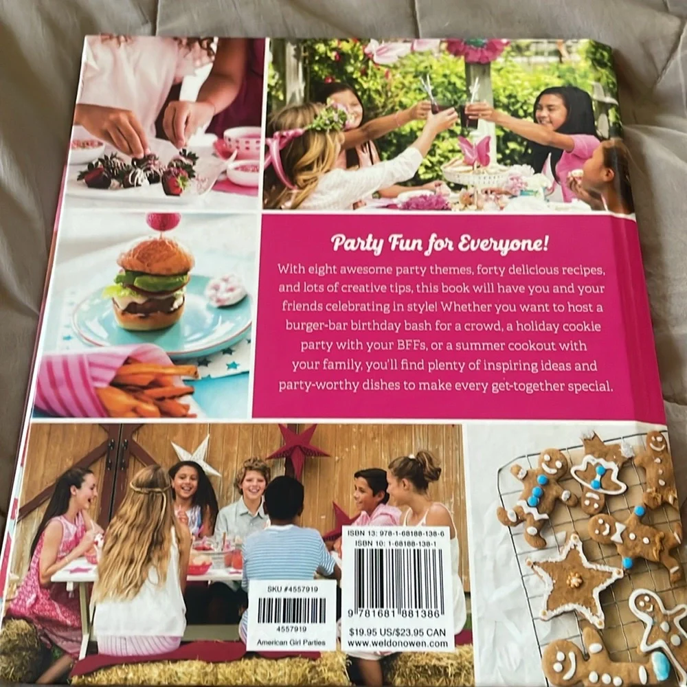 American Girl Williams Sonoma Baking Parties 2 Cookbook Lot Kids Recipes